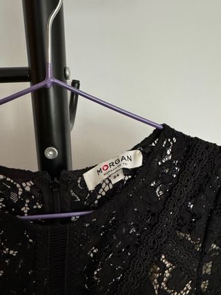 Vestido negro encaje