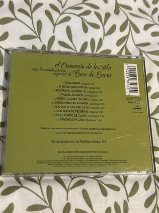 Camarón y Paco de Lucía - Rosamaría CD