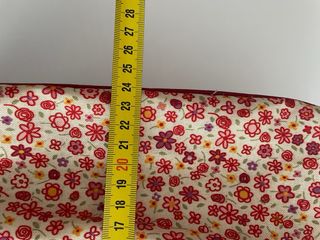 Bolsa de viaje/Mochila floral y cuadros