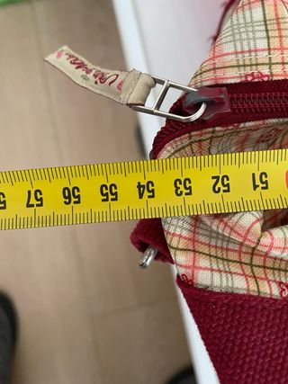 Bolsa de viaje/Mochila floral y cuadros