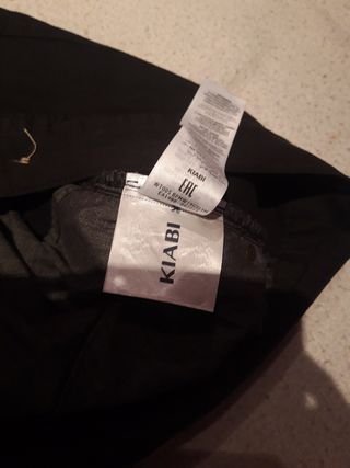 Pantalón Slim Kiabi Negro Talla 62/32L
