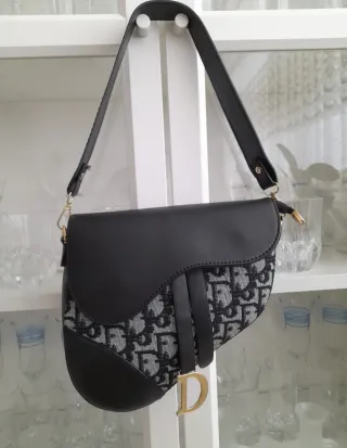 Borsa vintage Nera e Grigia