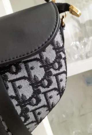 Borsa vintage Nera e Grigia