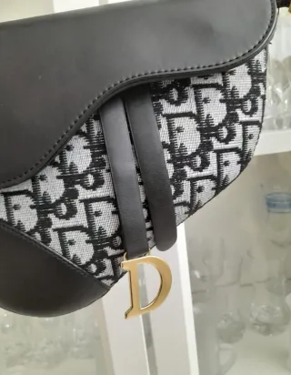 Borsa vintage Nera e Grigia