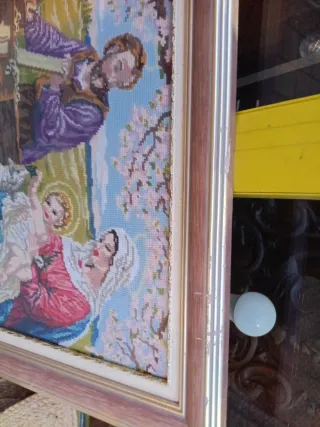 Cuadro Virgen María y Jesús