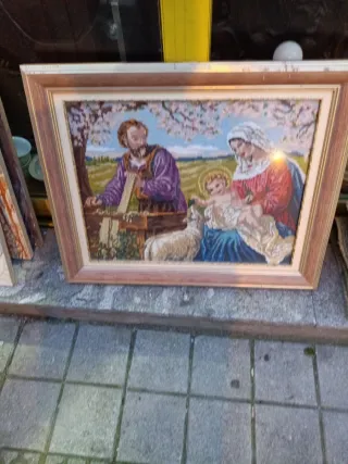 Cuadro Virgen María y Jesús