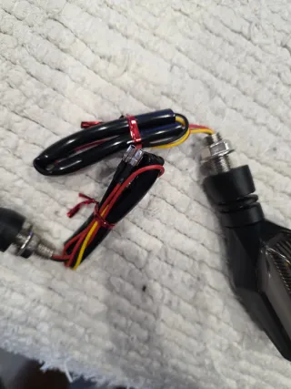 Intermitentes LED Moto Negros