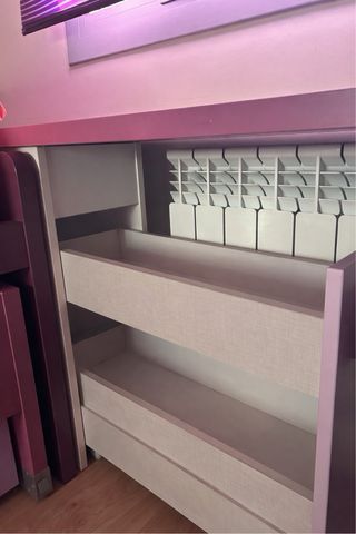 Cama juvenil con cajones