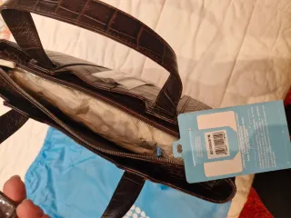 Maletín Piquadro Piel Cocodrilo Mujer Nuevo