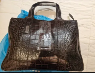 Maletín Piquadro Piel Cocodrilo Mujer Nuevo