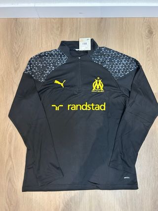 Chándal Olympique Marsella Puma Negro/Amarillo