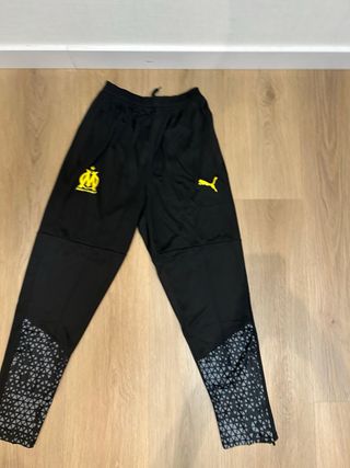 Chándal Olympique Marsella Puma Negro/Amarillo