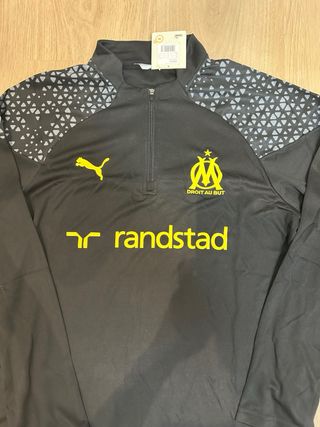 Chándal Olympique Marsella Puma Negro/Amarillo