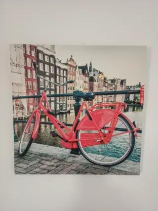 Cuadro Decorativo Bicicleta Roja
