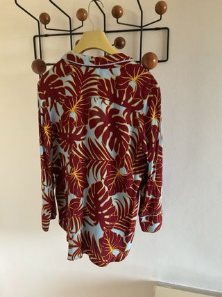 Camisa Hawaiana H&M Estampada Hojas