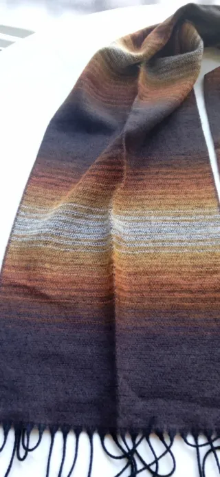 Bufanda de lana con degradado