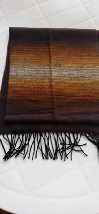 Bufanda de lana con degradado