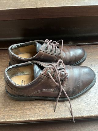Zapatos Clarks Marrones Hombre