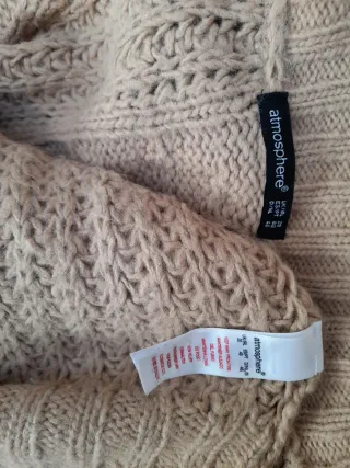 Chaleco punto largo calado talla 48