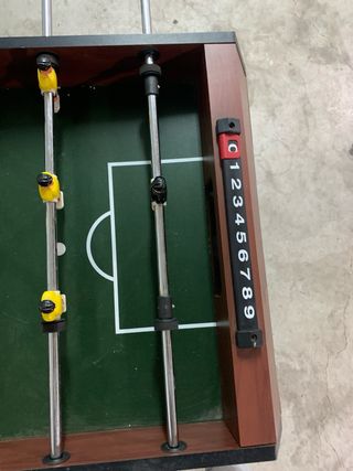 Futbolín pequeño de mesa