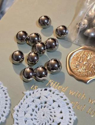 Bolsa botones plateados  fildor vintage