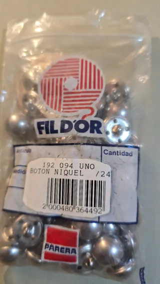 Bolsa botones plateados  fildor vintage