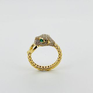 Anillo Pantera Oro 18k - circonitas