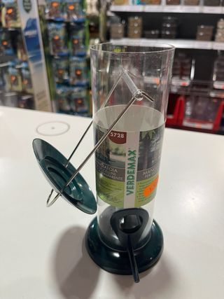 Comedero Aves Verdemax Transparente