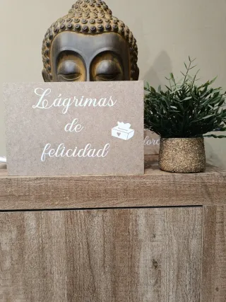 Cartel Lágrimas de Felicidad Boda