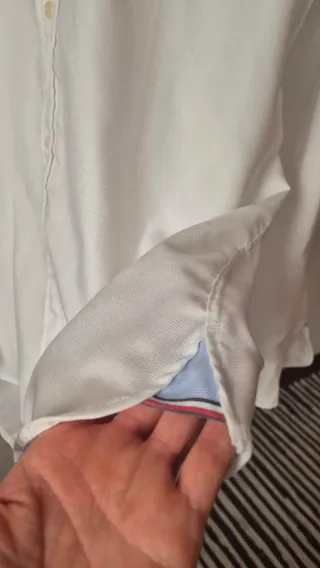 Camisa Tommy Hilfiger Blanca Slim Fit Talla XL