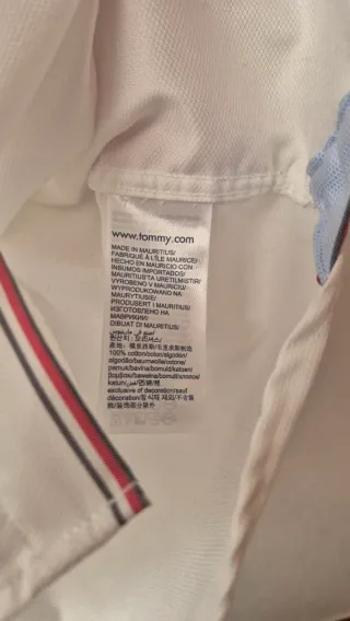 Camisa Tommy Hilfiger Blanca Slim Fit Talla XL