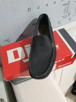 Zapatos de piel Dj Santa azules