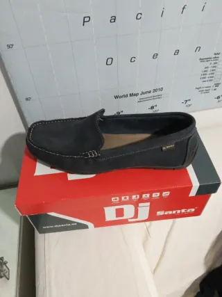 Zapatos de piel Dj Santa azules