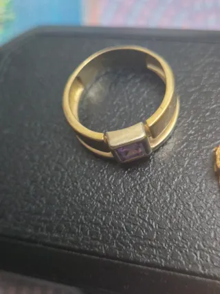 Conjunto Oro 18k Colgante y Anillo 14.10g