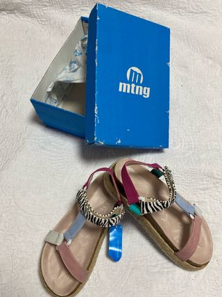 Sandalias Mustang Talla 36 Multicolor