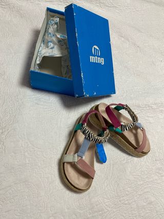 Sandalias Mustang Talla 36 Multicolor