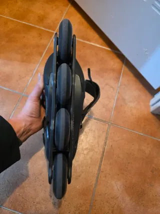 Patines en línea Oxelo negros, rosa y lilas T38