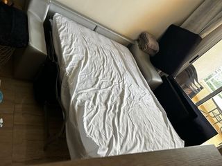 Sofá Cama Negro y Gris