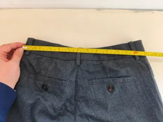 Pantalón de vestir gris Cigarette FIT W13 Stretch