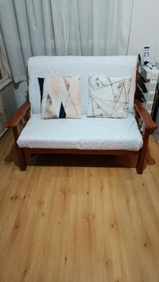 Pack 2 sofás de 2 plazas beige