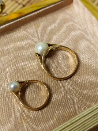Anillos Perla Oro 18k