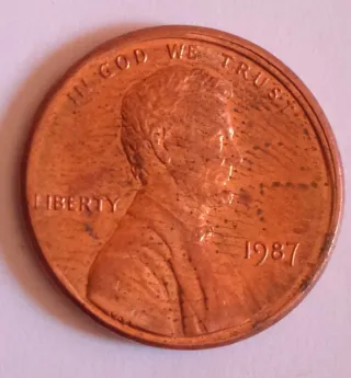 MONEDA 1 CENTAVO LINCOLN.1987.VARIOS ERRORES.