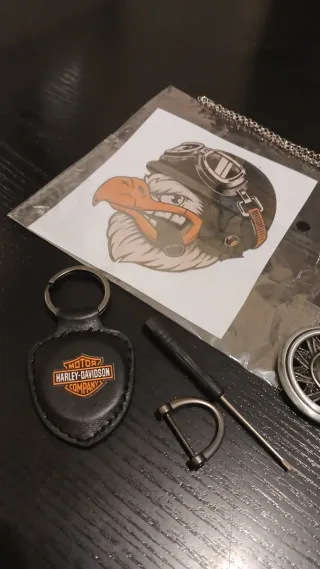 Pegatina Llavero colgante Harley-Davidson Custom