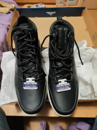 Botines Skechers Delson Selecto Hombre Negros