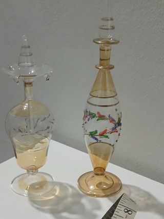 Vasi boccetta in vetro soffiato