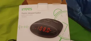 Reloj Despertador Radio Inges Negro