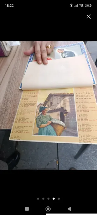 Calendario antiguo Payno Burgos