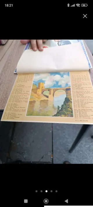 Calendario antiguo Payno Burgos