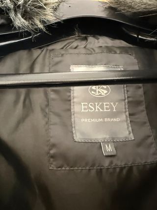 Chaqueta acolchada ESQUEY gris con capucha