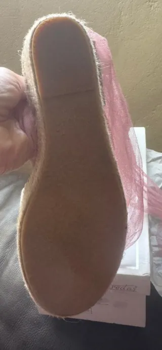 Zapatos comunión beige y rosa